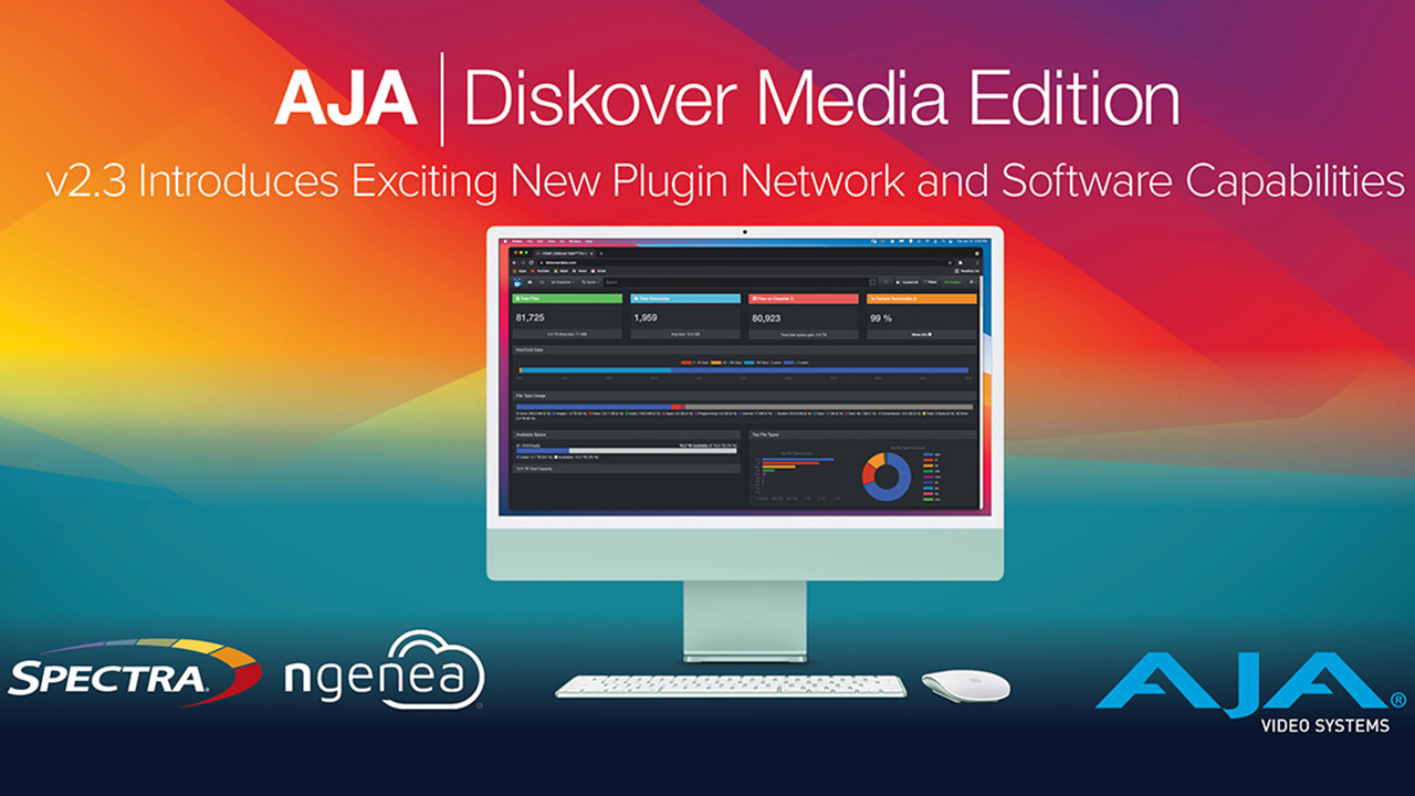 AJA 社、Diskover Media Edition の対応プラグインとソフトウェア機能の拡張を IBC 2024 で発表