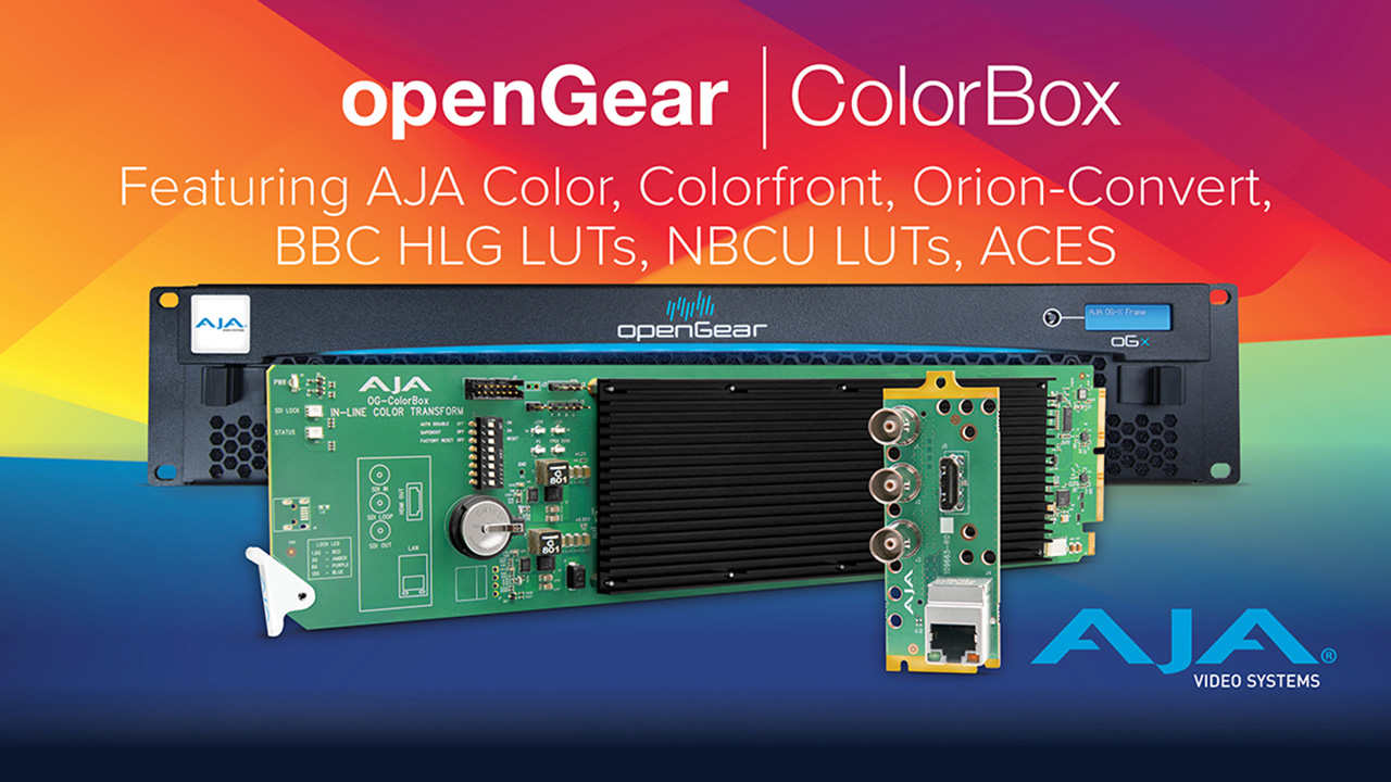 AJA が新製品 OG-ColorBox、ColorBox v3.0 アップデートを IBC 2024 で発表